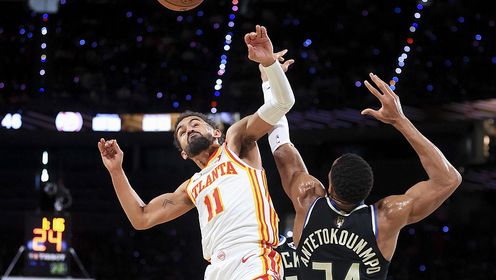 2024年12月15日 NBA杯-字母32+14+9+4帽 吹杨35+7+10 雄鹿力克老鹰闯入决赛