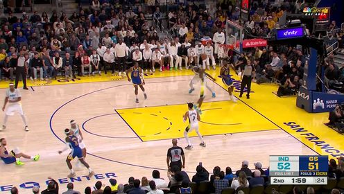2024年12月24日 12月24日NBA常规赛 步行者 - 勇士 精彩镜头